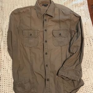 Khaki man shirt by Express, Medium